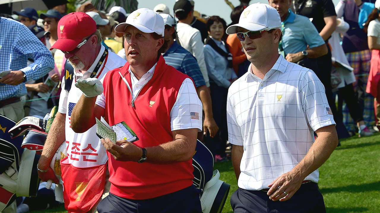 Phil Mickelson-Zach Johnson pairing working out just fine for Americans